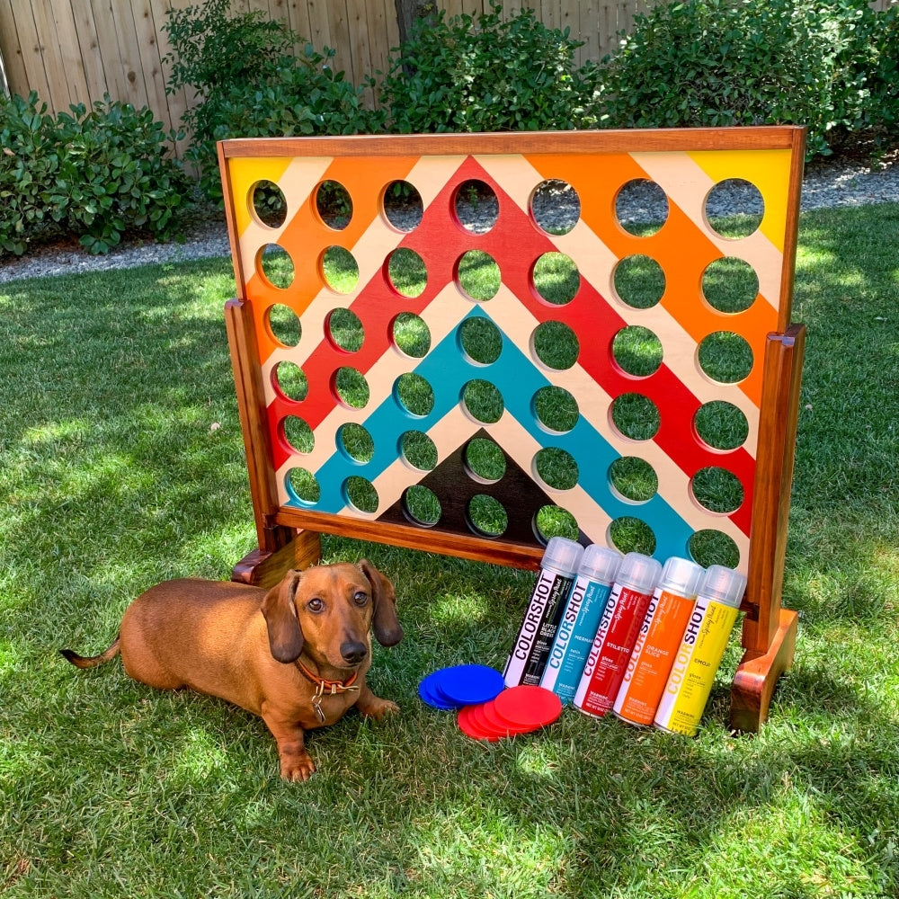 DIY Connect Four Outdoor Party Game