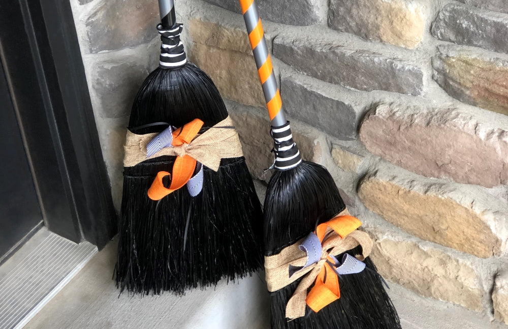 Halloween Decor DIY: Witch Brooms