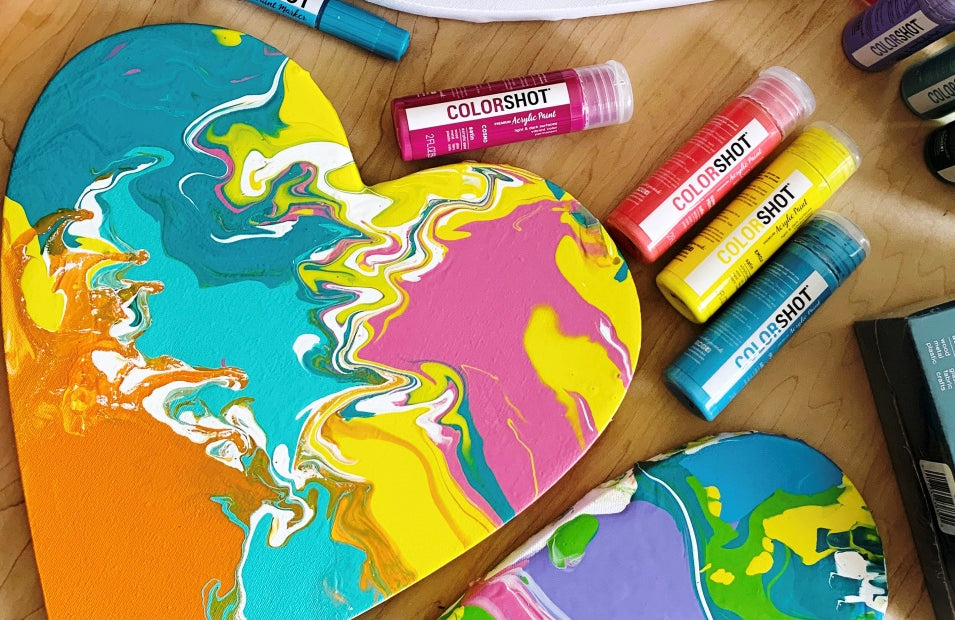 Easy Paint Pouring Tutorial with Acrylic Paint COLORSHOT