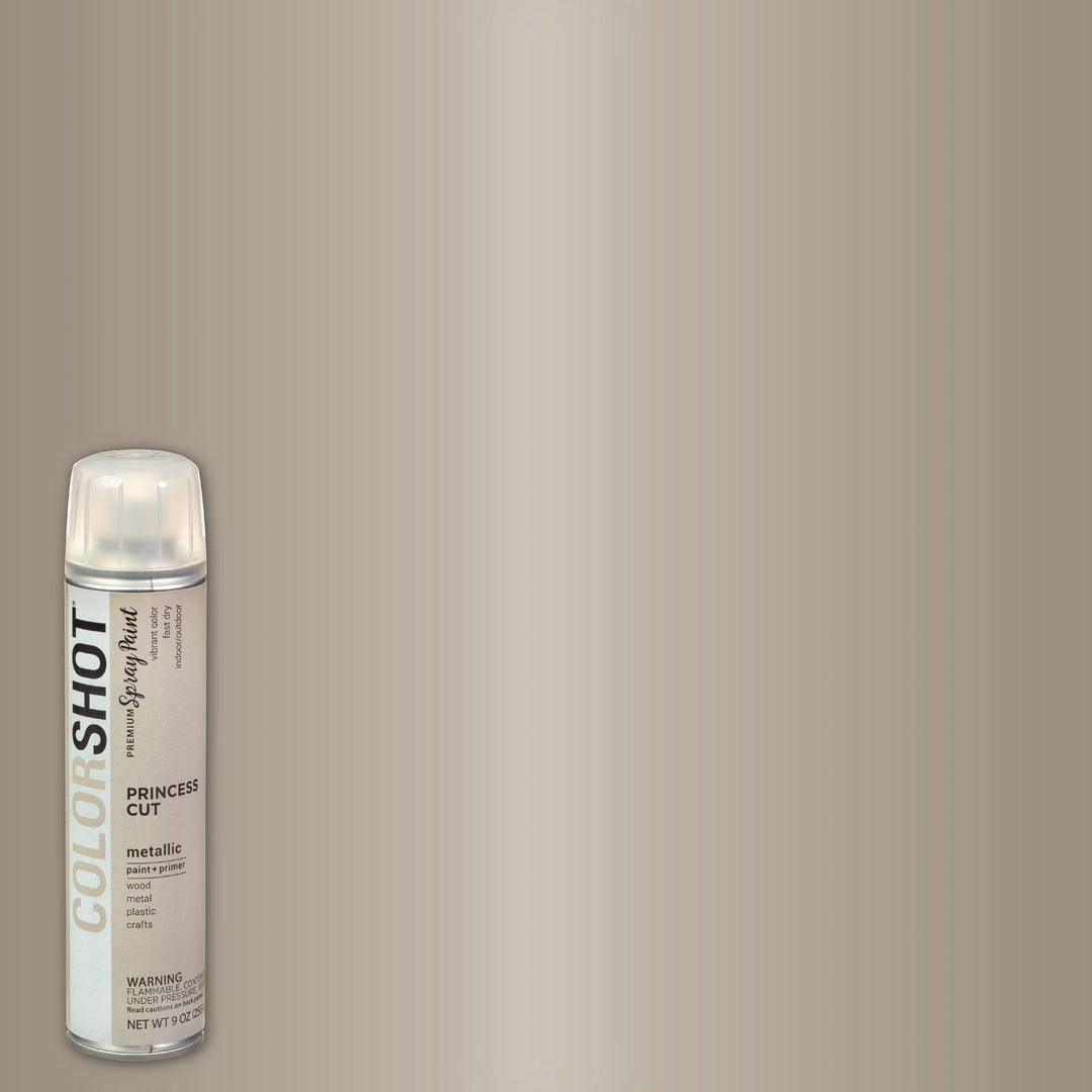 Picture of 48313 COLORSHOT Metallic Spray Paint Princess Cut (Nickel Metallic) 9 oz.