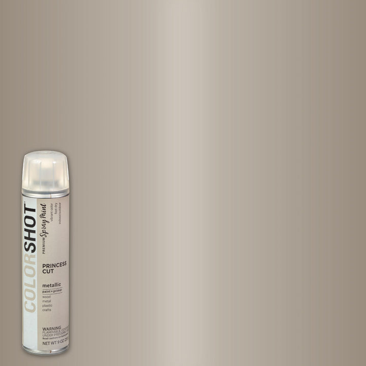 Picture of 48313 COLORSHOT Metallic Spray Paint Princess Cut (Nickel Metallic) 9 oz.