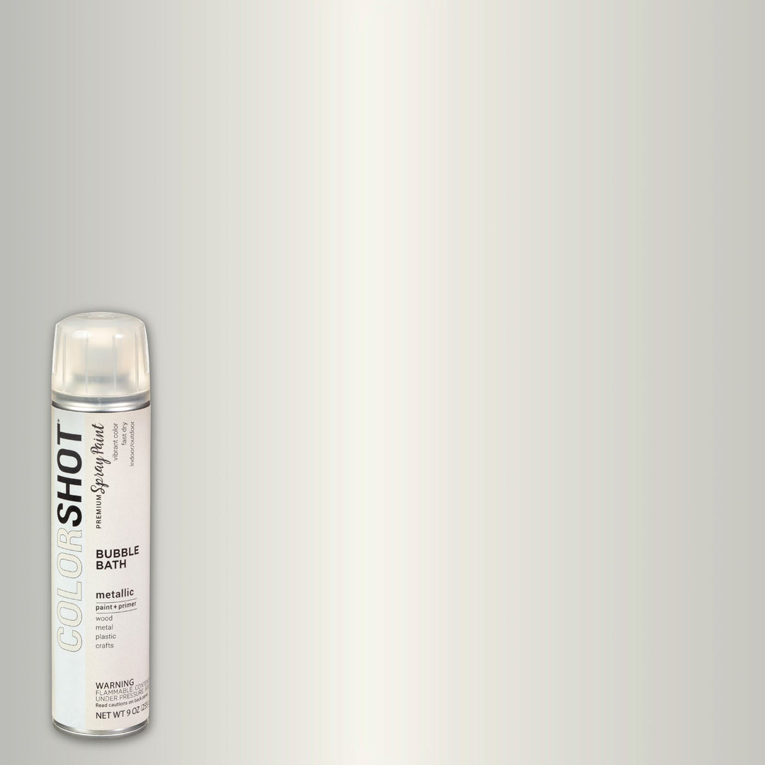 Picture of 48317 COLORSHOT Metallic Spray Paint Bubble Bath (White Metallic) 9 oz.