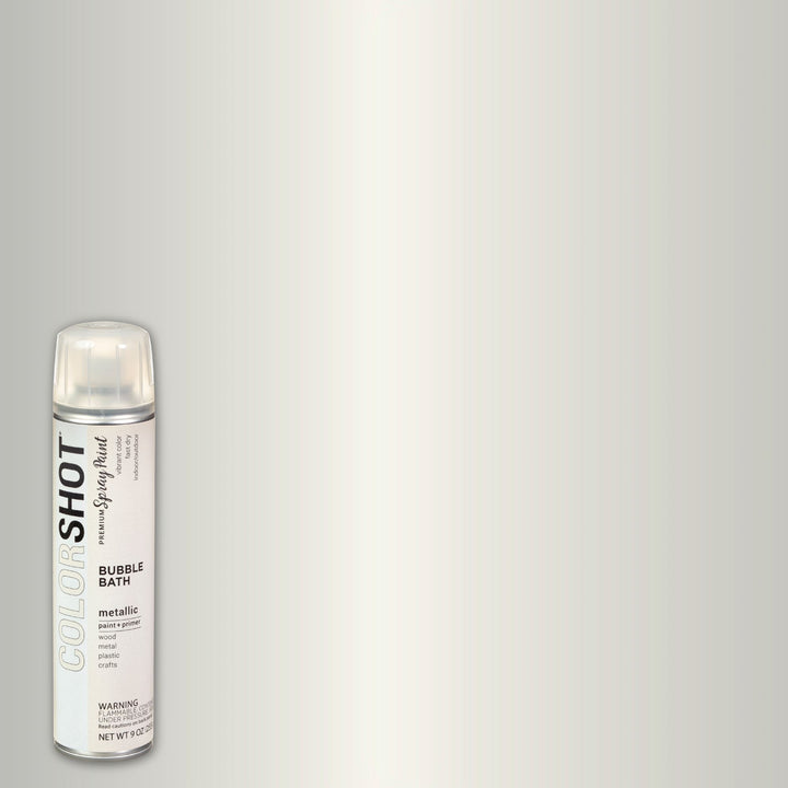 Picture of 48317 COLORSHOT Metallic Spray Paint Bubble Bath (White Metallic) 9 oz.