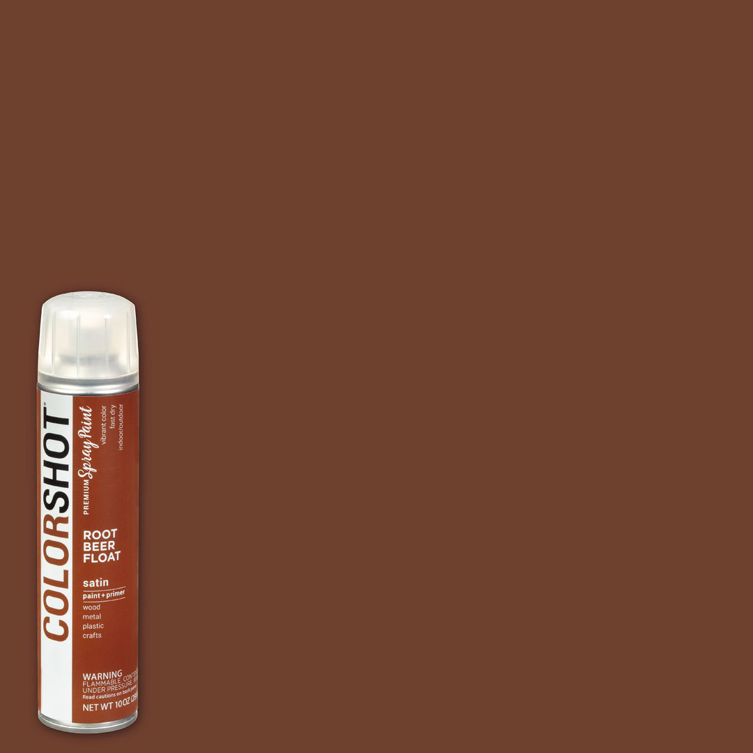 Picture of 48295 COLORSHOT Satin Spray Paint Rootbeer Float (Medium Brown) 10 oz.