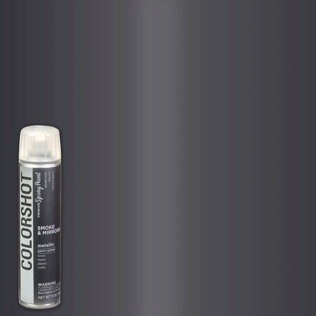 Picture of 48315 COLORSHOT Metallic Spray Paint Smoke & Mirrors (Dark Gray Metallic) 9 oz.