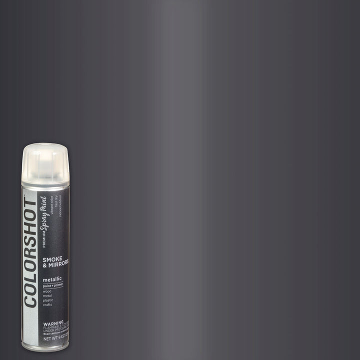 Picture of 48315 COLORSHOT Metallic Spray Paint Smoke & Mirrors (Dark Gray Metallic) 9 oz.