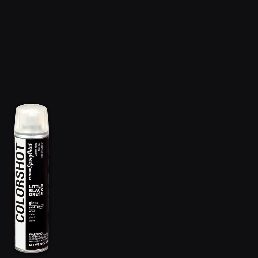 Picture of 48300 COLORSHOT Gloss Spray Paint Little Black Dress (Black) 10 oz.