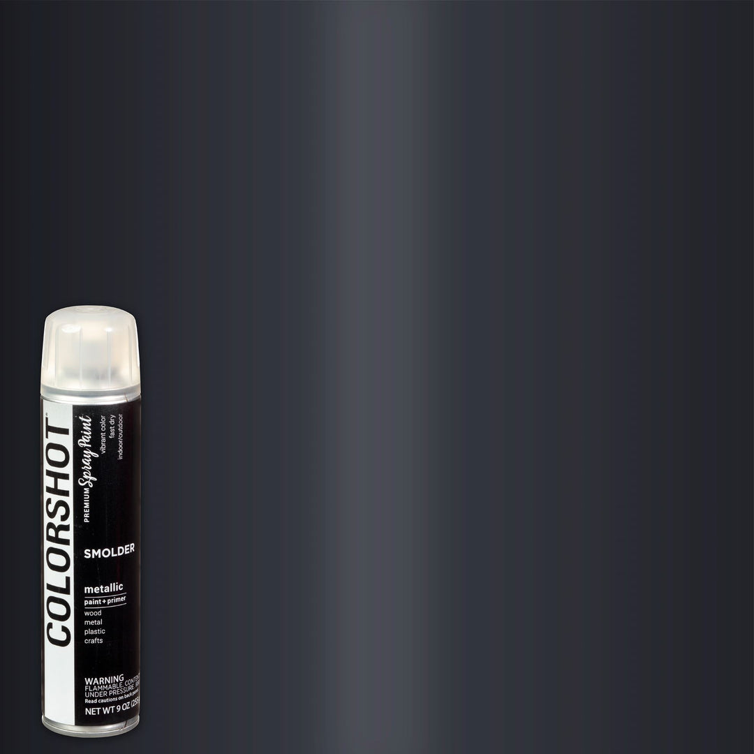 Picture of 48316 COLORSHOT Metallic Spray Paint Smolder (Black Metallic) 9 oz.