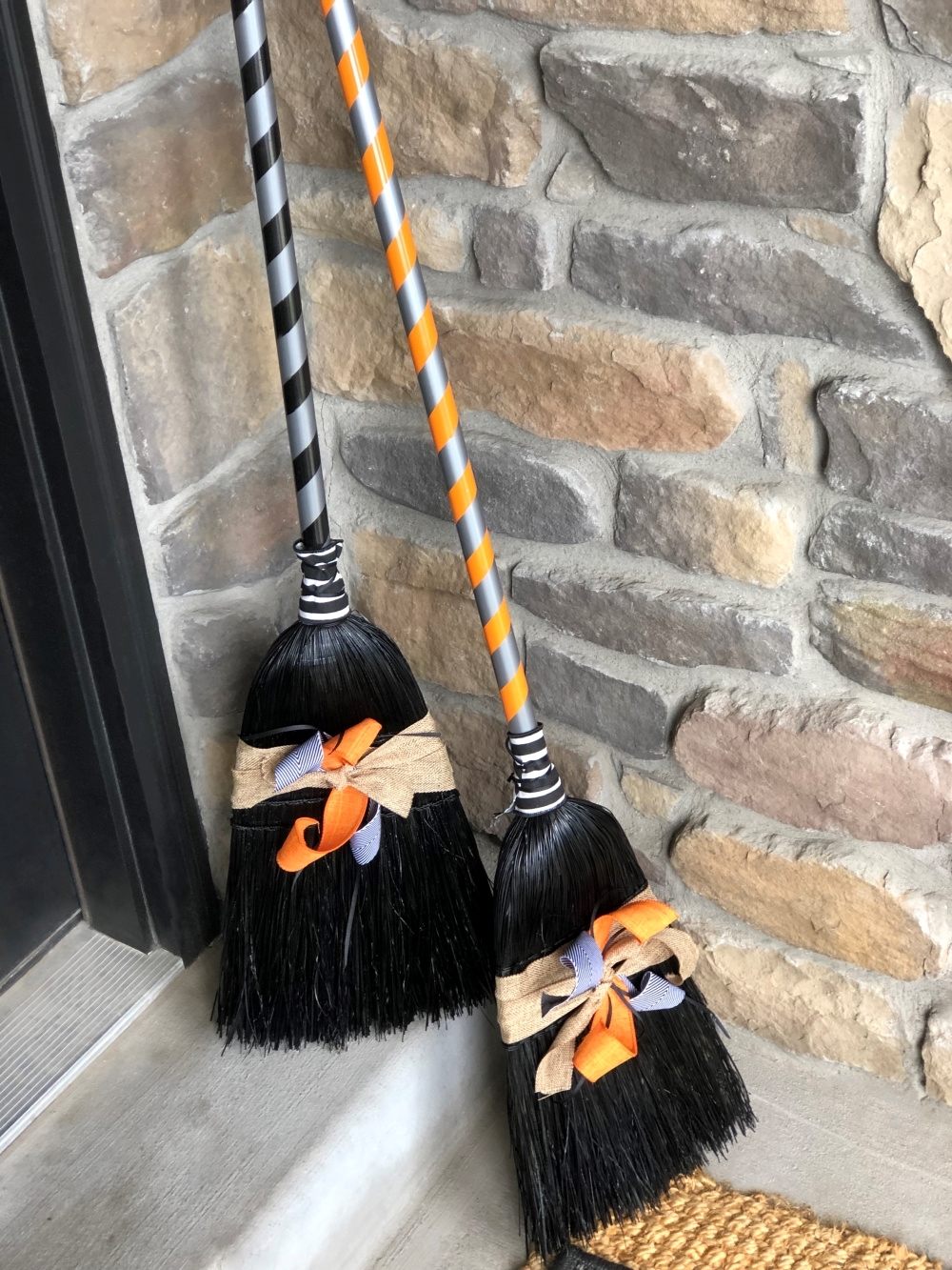 COLORSHOT Halloween Decor DIYs: Witch Brooms