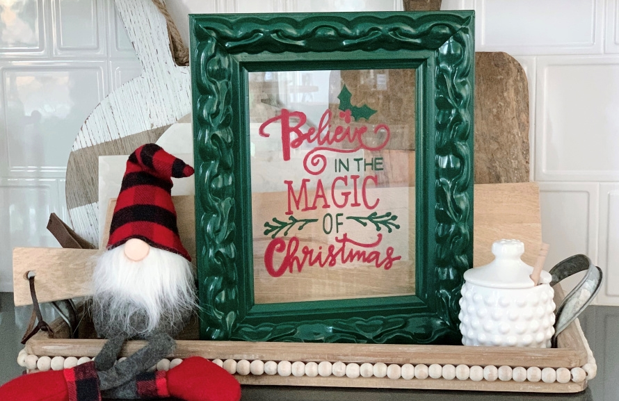 COLORSHOT Christmas Quote Art Frame