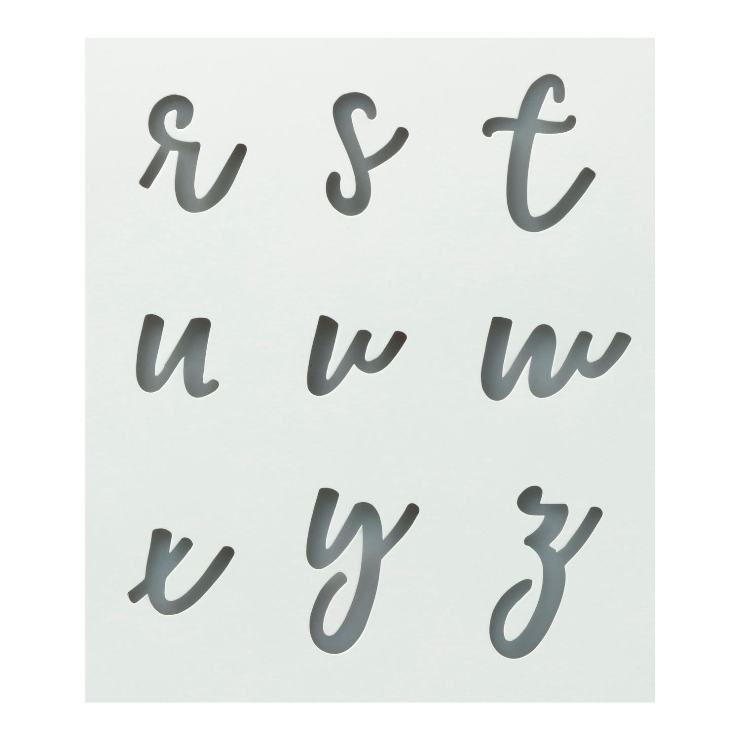premium alphabet stencils lowercase cursive 3 pack