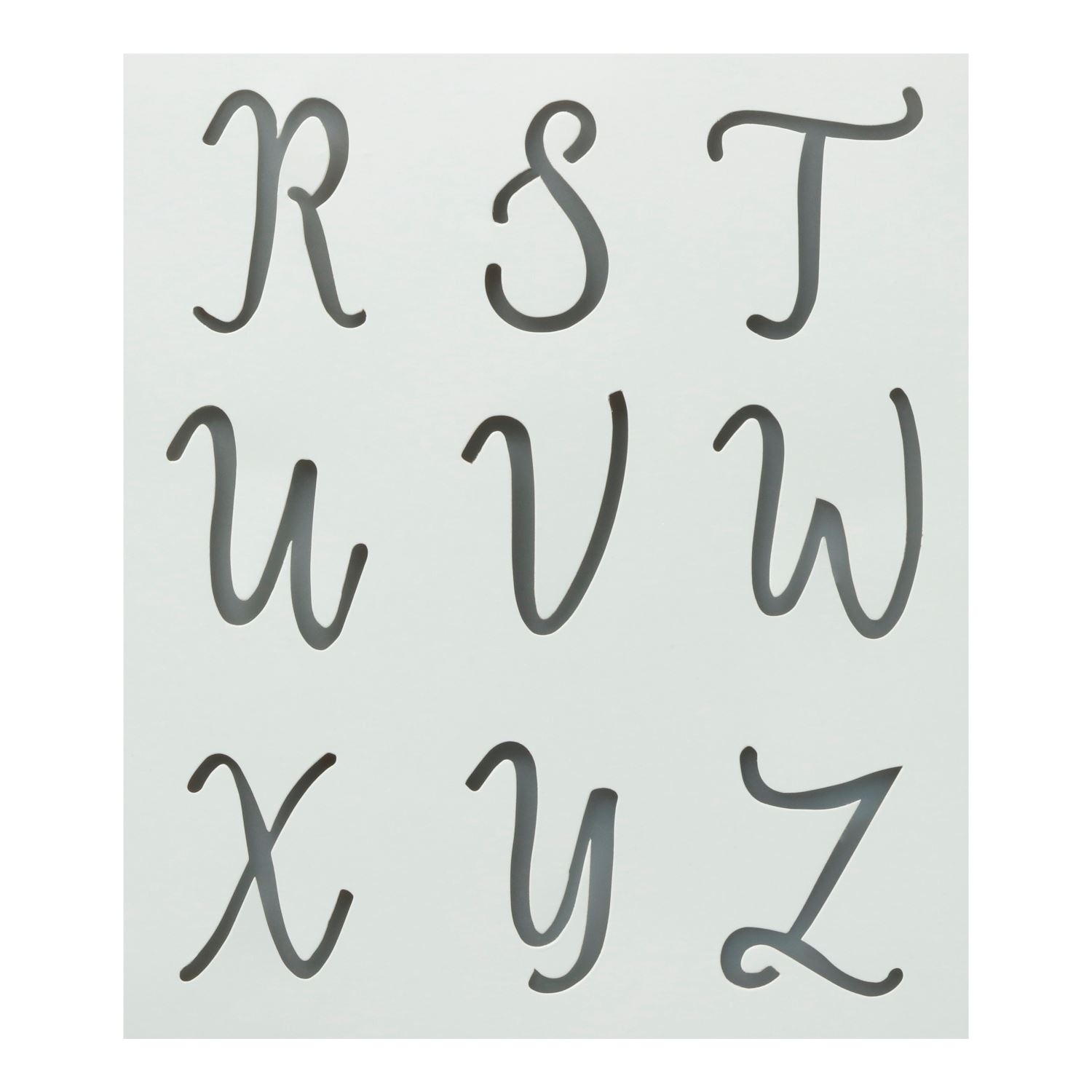 Cursive Letter Alphabet Stencil A Cursive Alphabet Alphabet Stencils