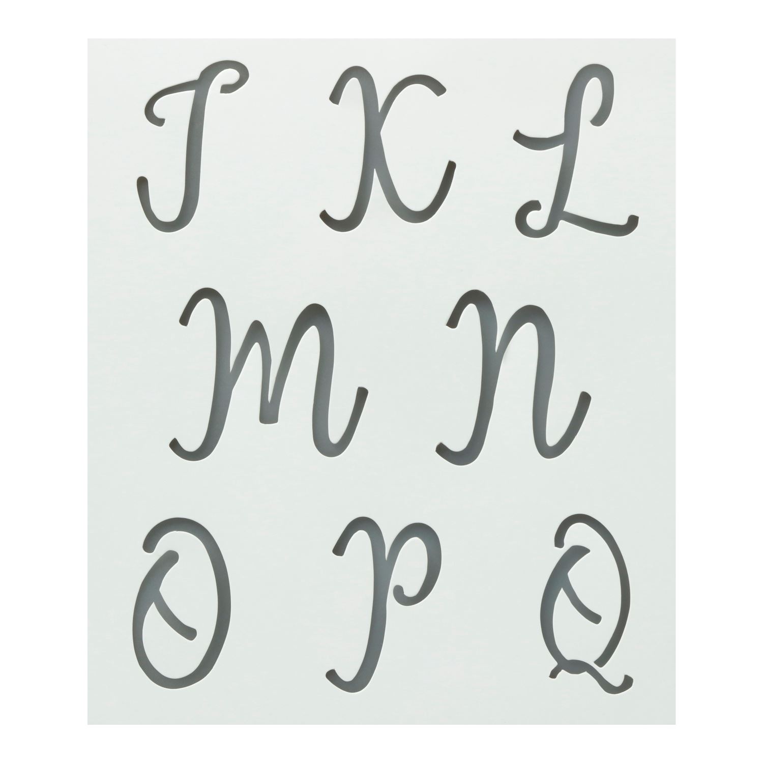 Premium Alphabet Stencils Uppercase Cursive 3 Pack | COLORSHOT Paint