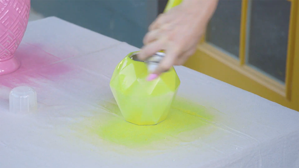 COLORSHOT Spray Paint - let dry completely after applying color