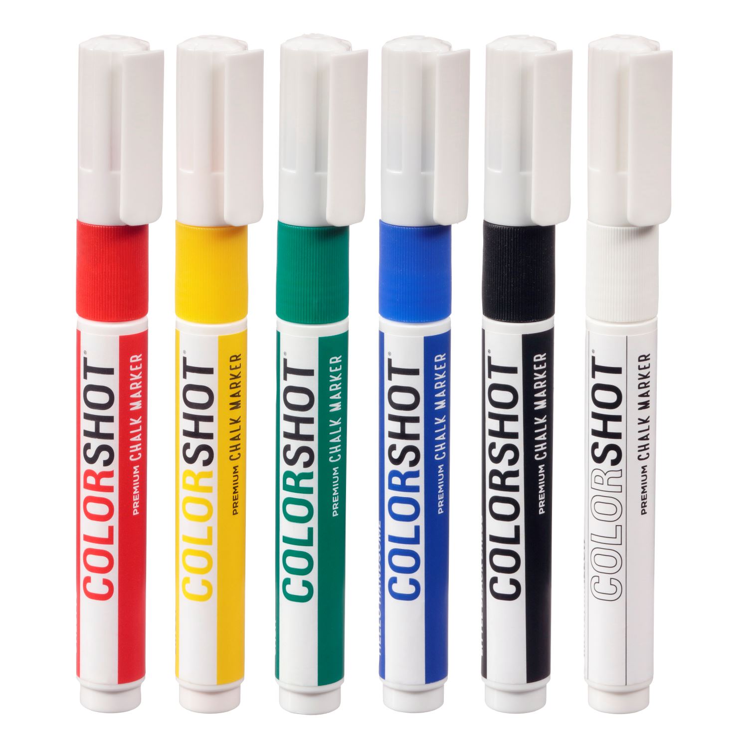 Premium Chalk Markers Basic 6 Pack | COLORSHOT Paint