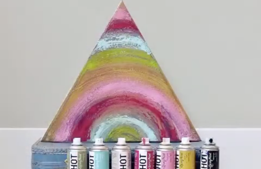 COLORSHOT Rainbow Spray Paint Art