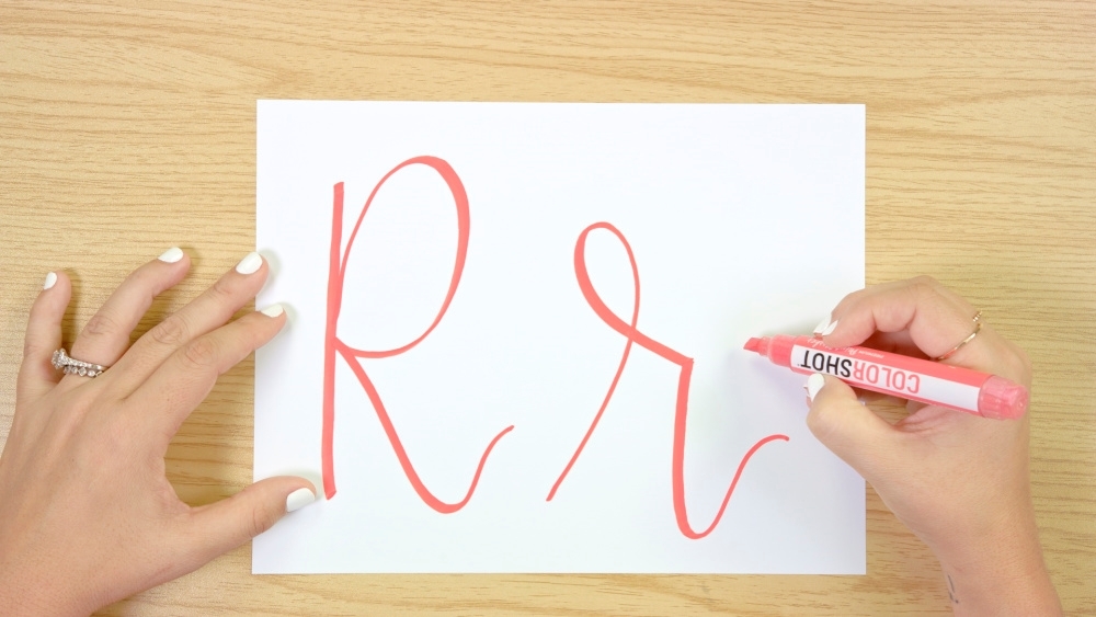 COLORSHOT Modern Calligraphy Tutorial with Paint Markers