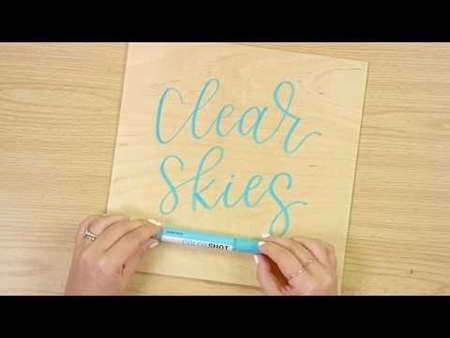 Clear Skies COLORSHOT Fabric Marker Calligraphy