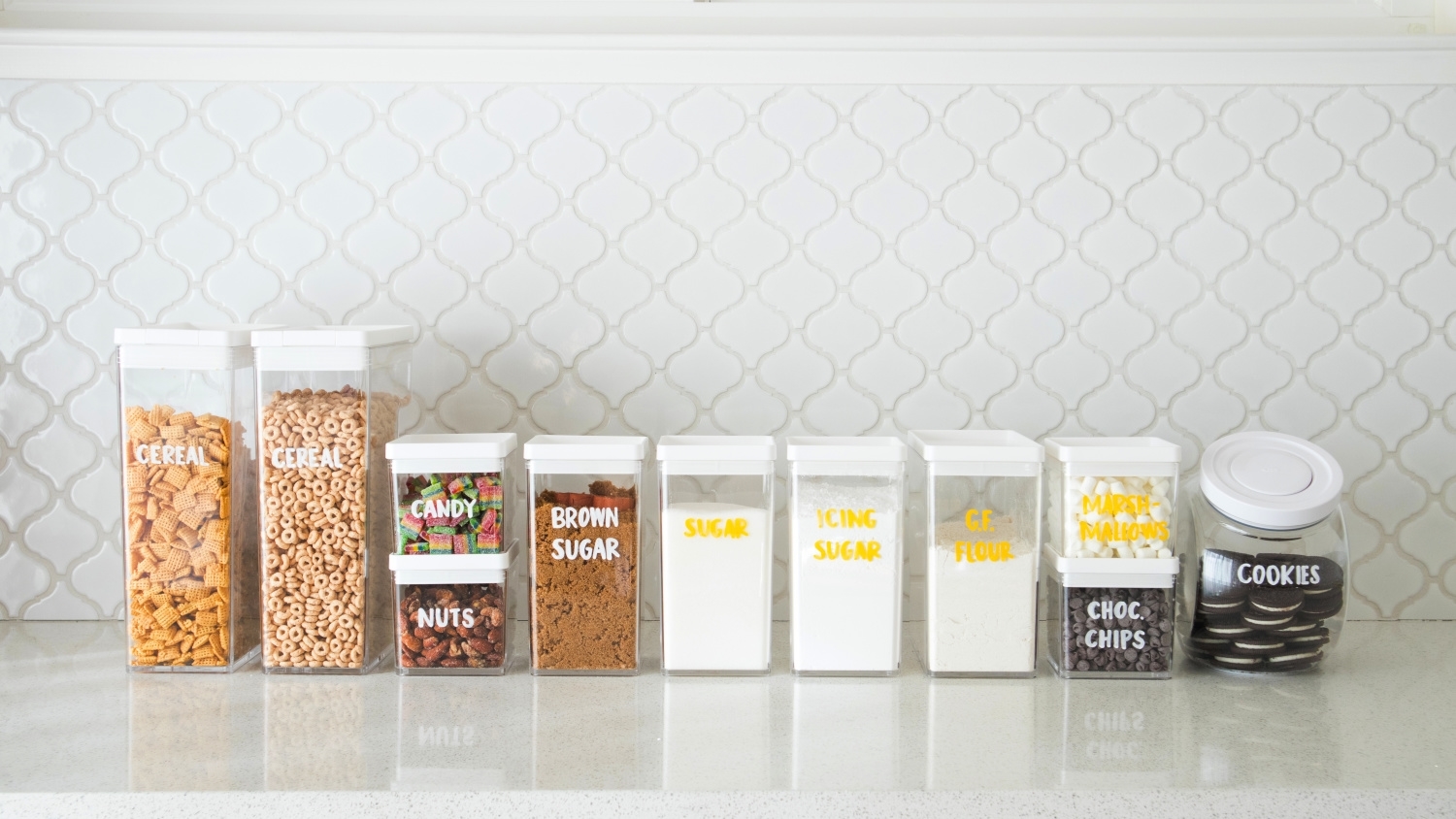 Clear food storage containers