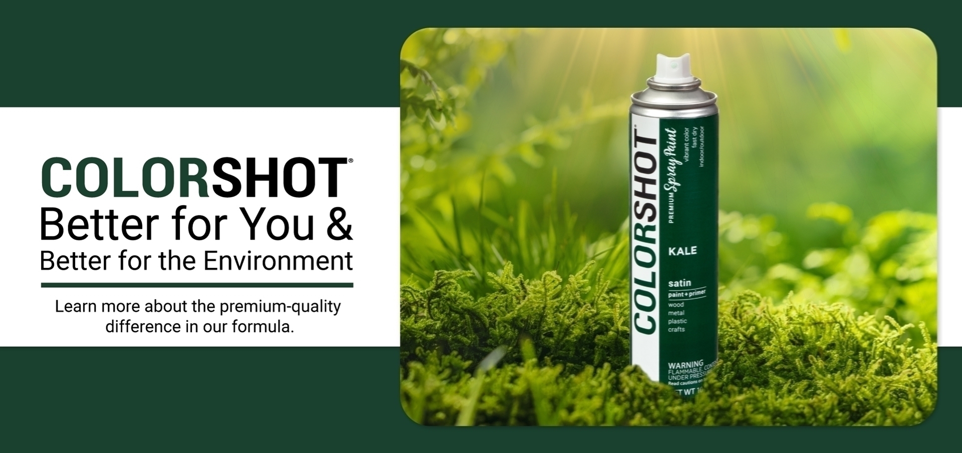 COLORSHOT Better for You, Better for the Environment