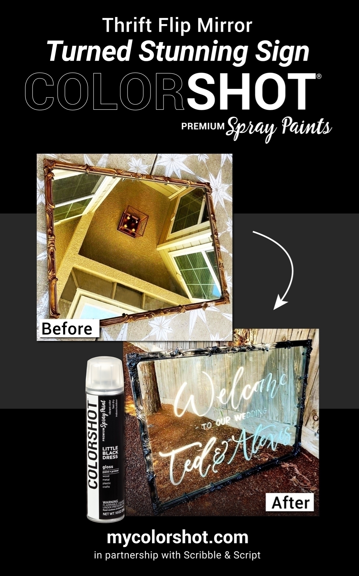 How to Spray Paint a Mirror Frame