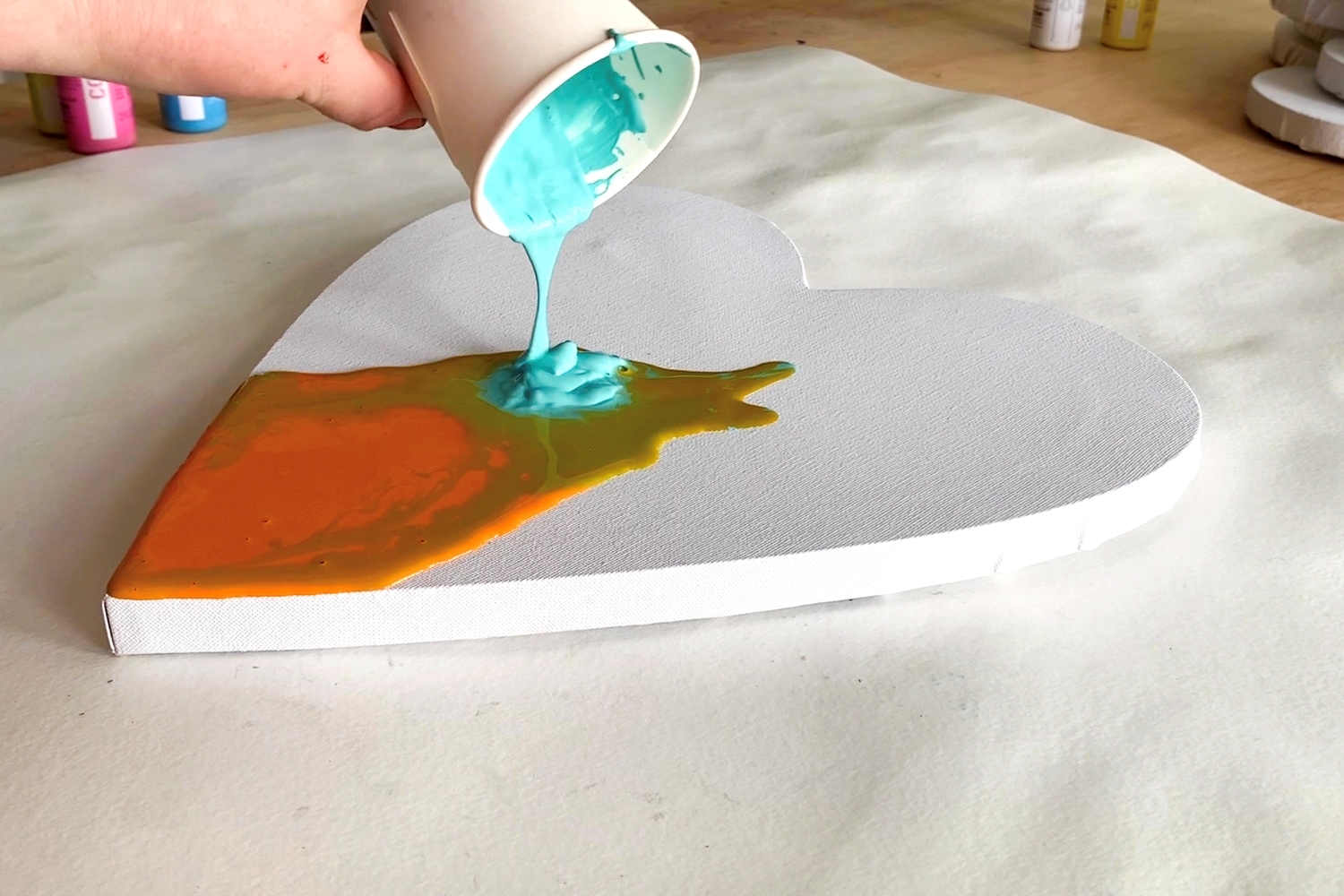 Thin paints with water