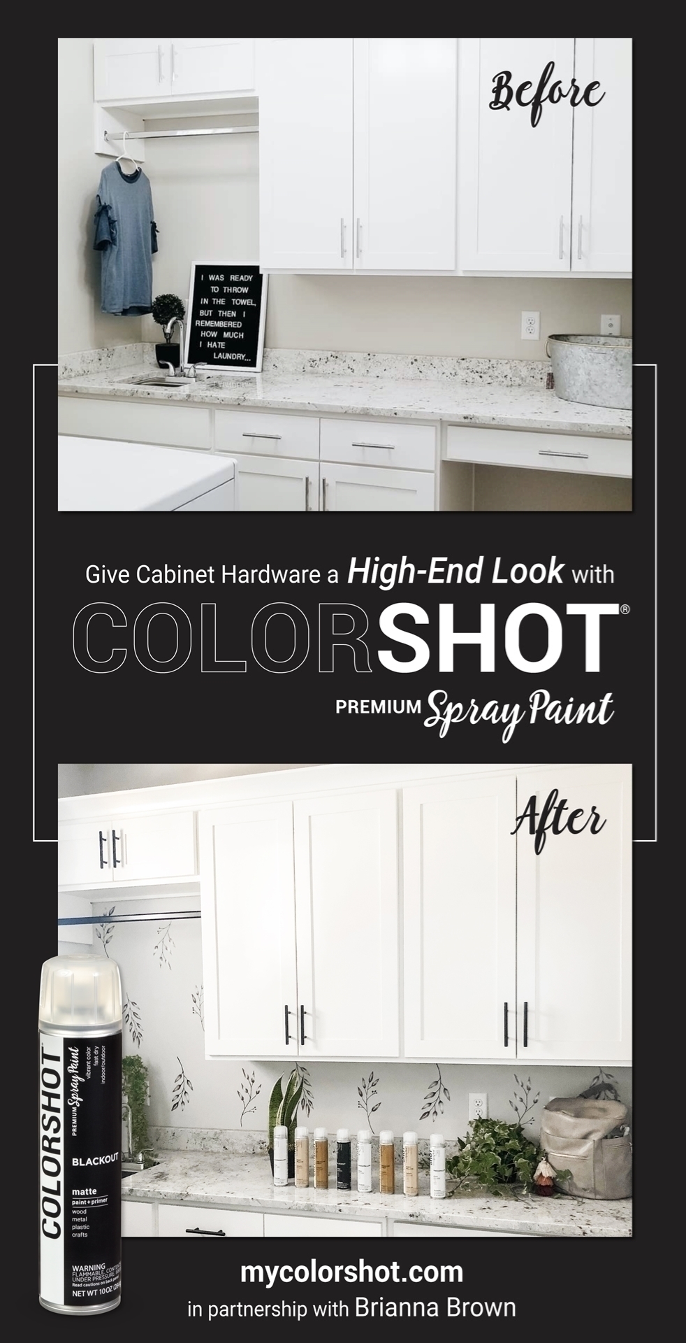 Spray Paint Cabinet Hardware for a High-End Look