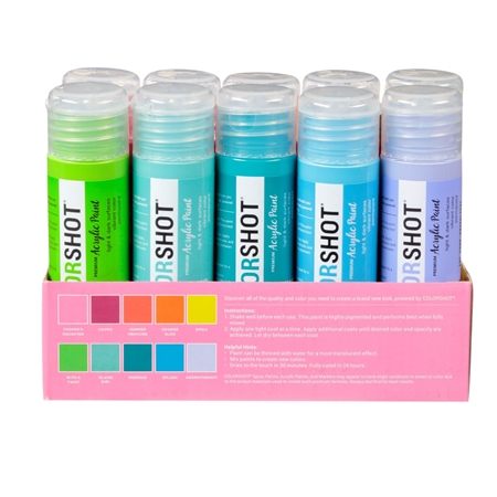 Picture of Premium Acrylic Paint Neon Satin 10 Pack color