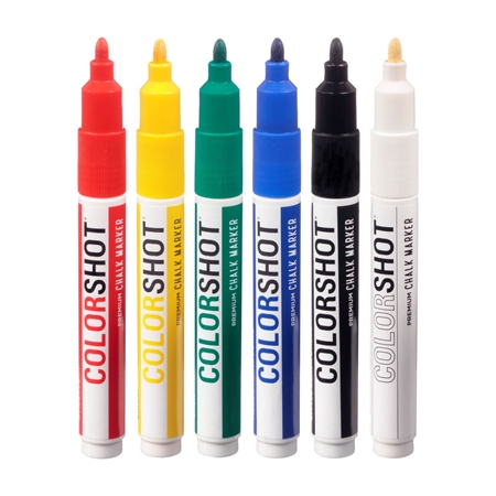 Picture of Premium Chalk Markers Basic 6 Pack color