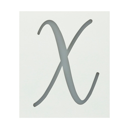 Picture of Premium Monogram Stencils Uppercase Script  26 Pack color