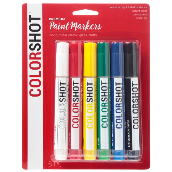 Picture of Premium Paint Markers Rainbow 6 Pack color