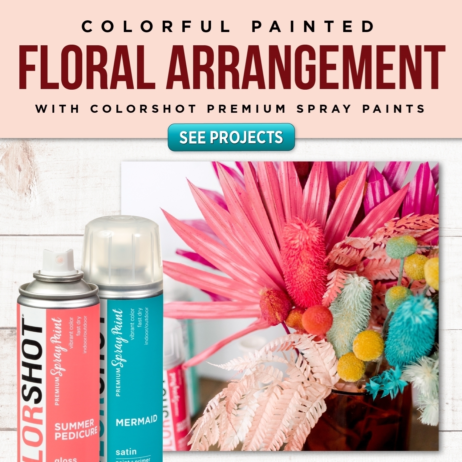 Painted Floral Arrangement
