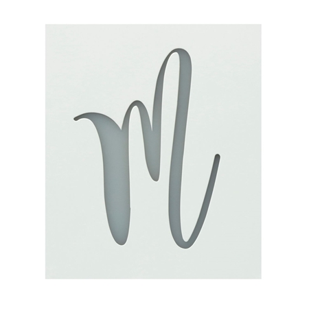 Picture of Premium Monogram Stencils Uppercase Cursive 26 Pack color