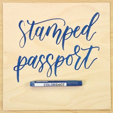 Picture of 43848 Premium Paint Marker Stamped Passport