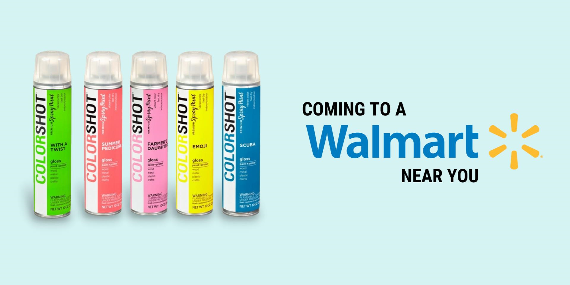 COLORSHOT is coming to a Walmart store near you!