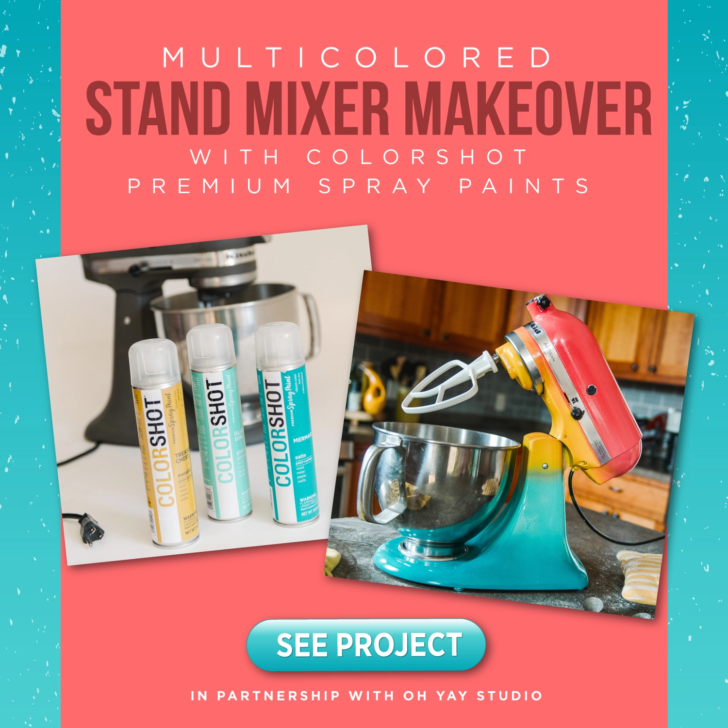 The Best Stand Mixer Makeover Using Spray Paint