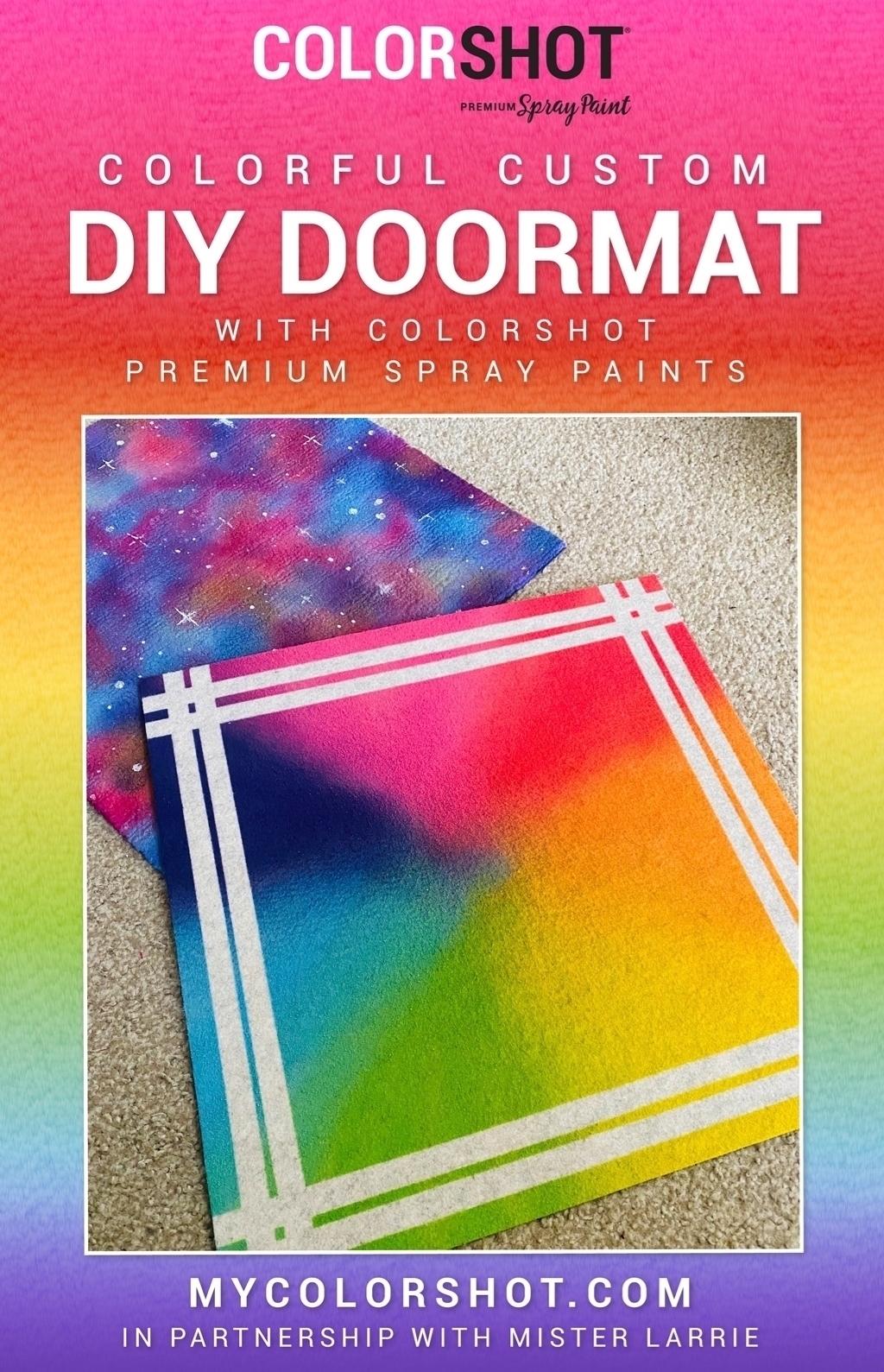 Colorful Custom DIY Doormats