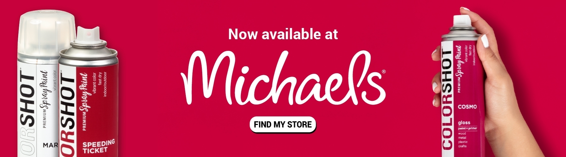 Colorshot is now in Michaels stores announcement -- July 29, 2022