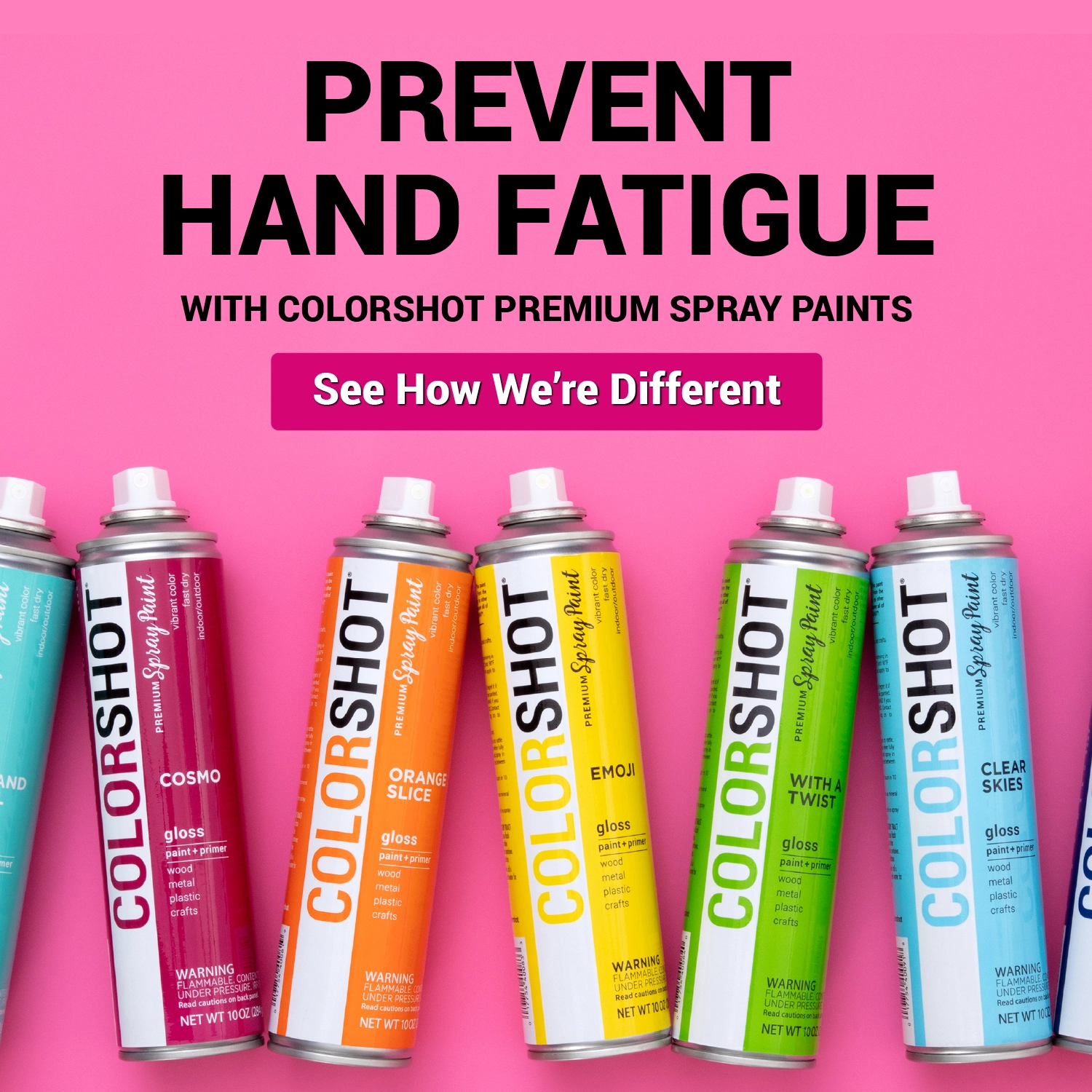 Prevent hand fatigue with COLORSHOT