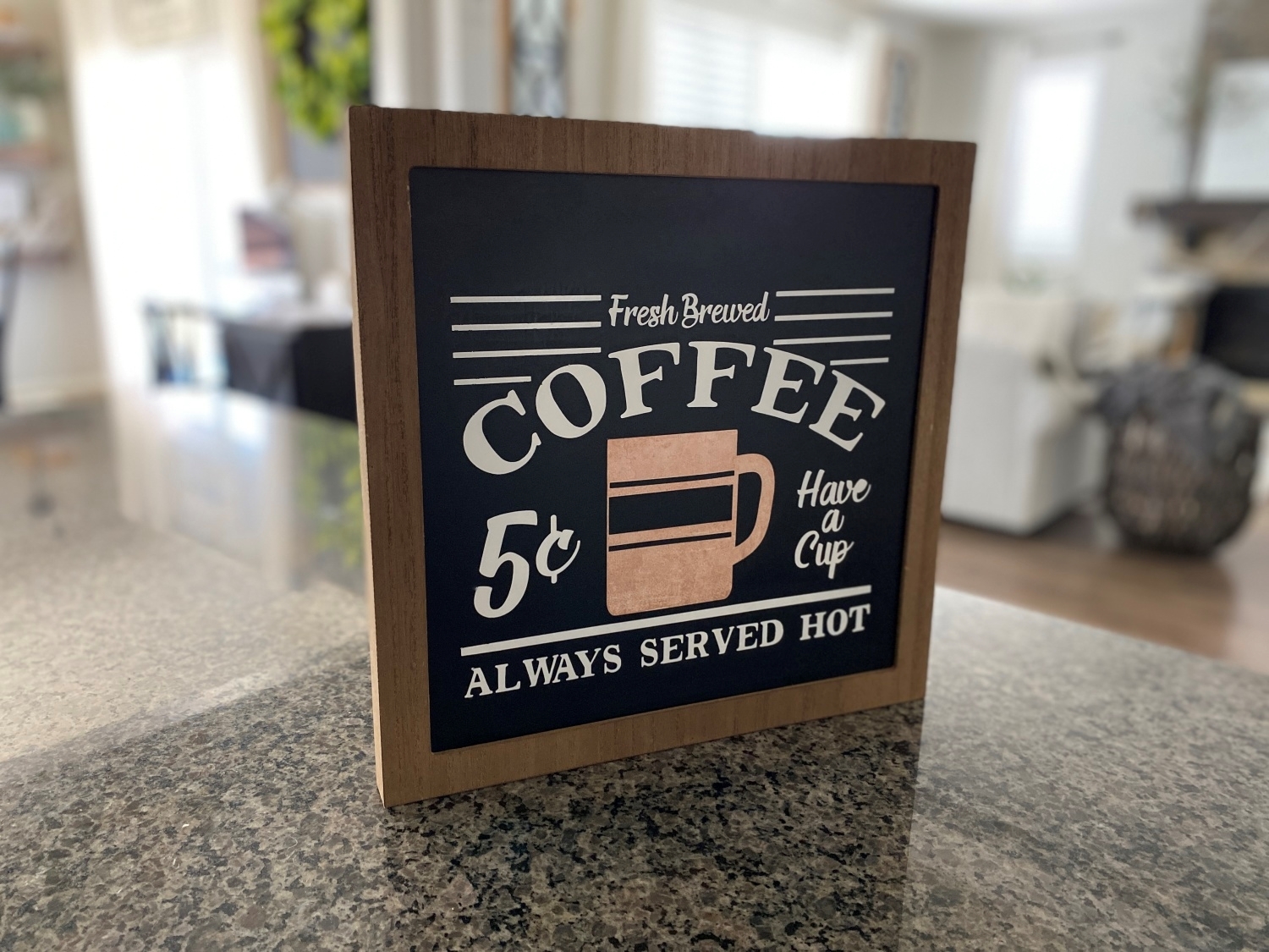 DIY Coffee Quote Wall Art with Spray Paint