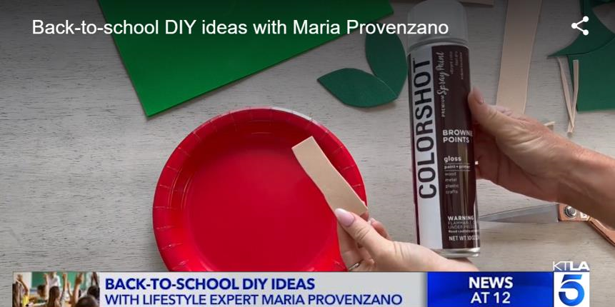 COLORSHOT Featured on KTLA: Back-to-School DIY with Maria Provenzano
