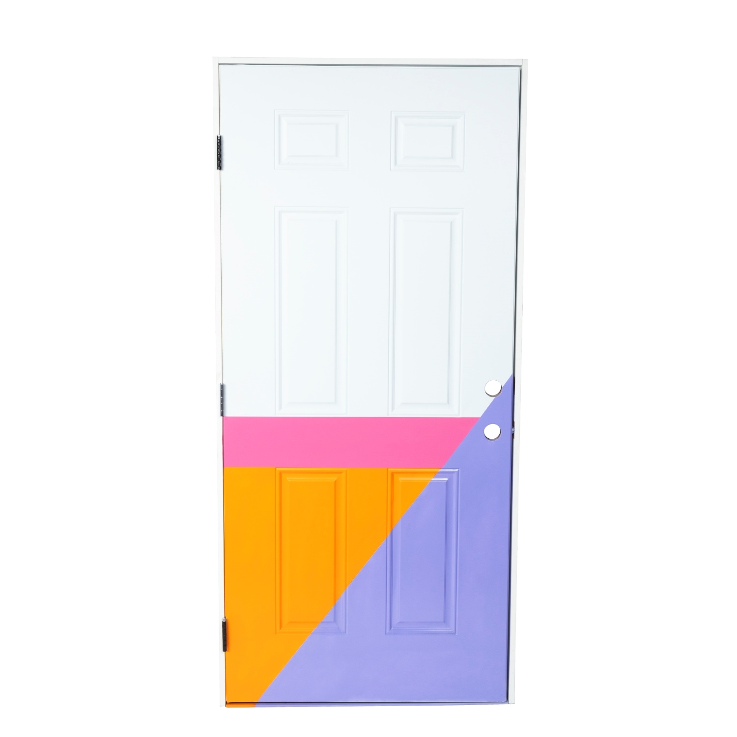 Color block painted door with COLORSHOT