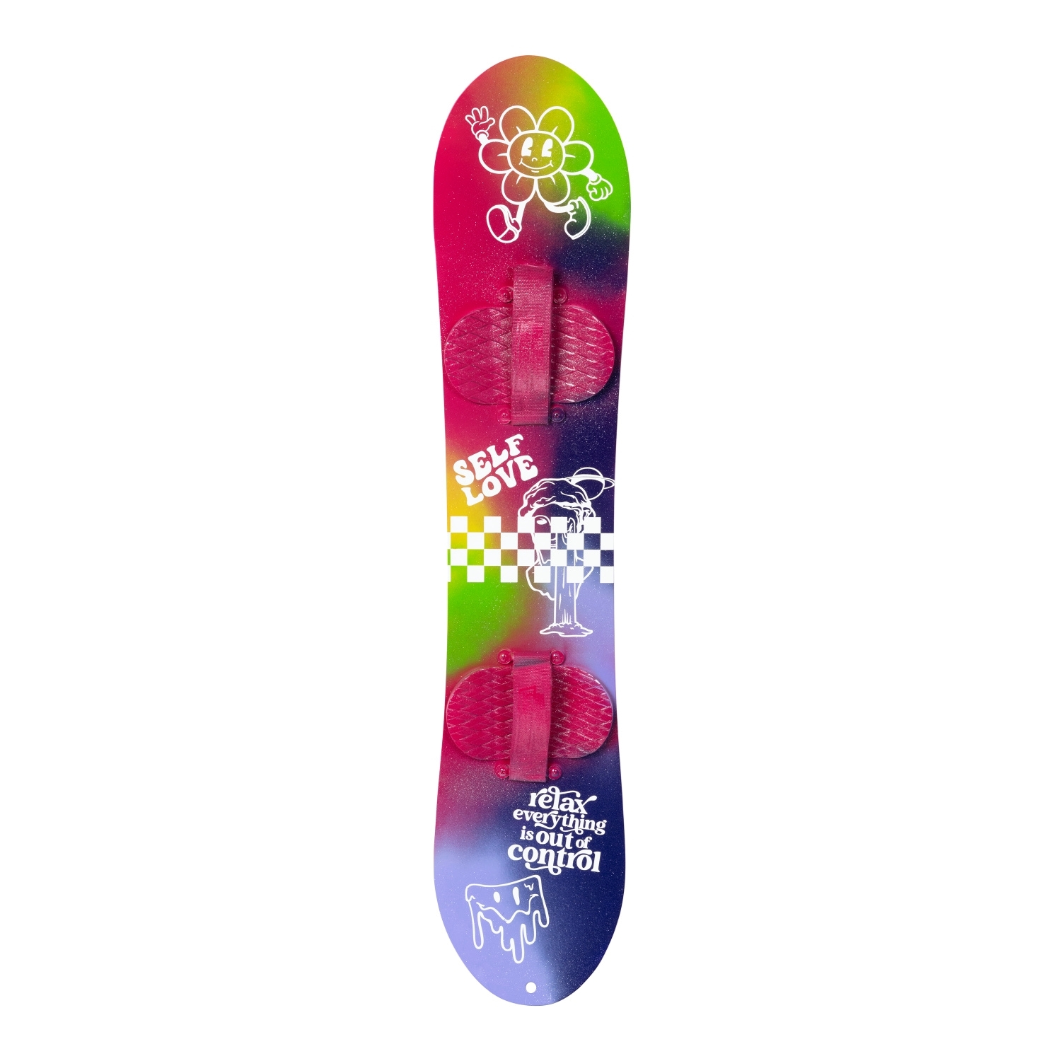 Colorful custom snowboard with COLORSHOT