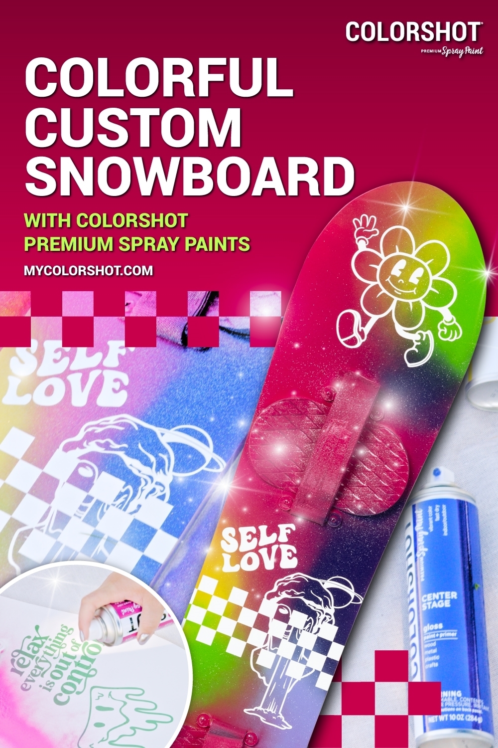 Colorful Custom Snowboard