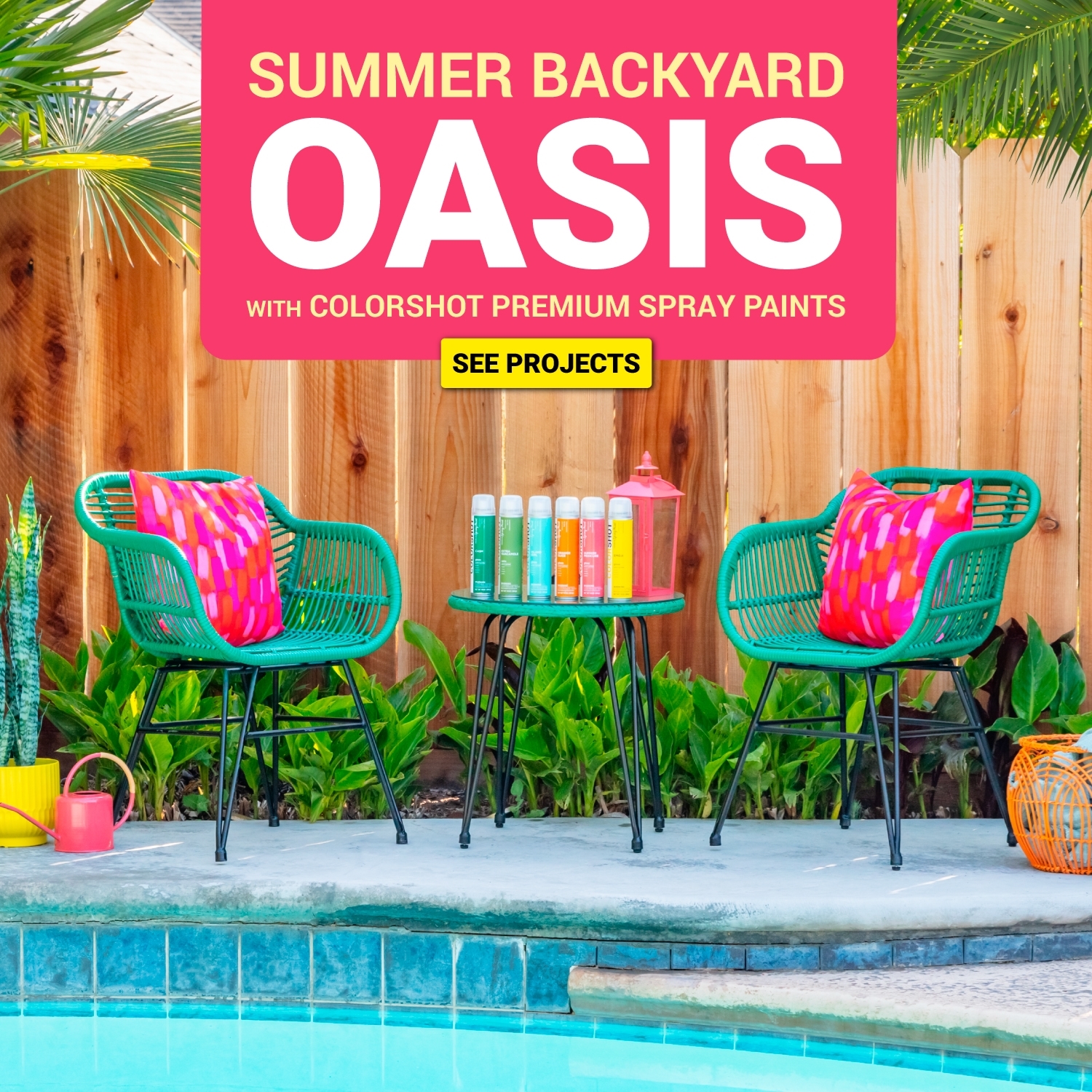 Spray Paint Ideas for the Perfect Backyard Oasis Outdoor Décor 